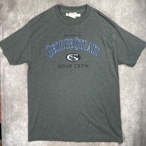 Vintage Y2K Property Of George Strait Road Crew Country Music Band Tee XL